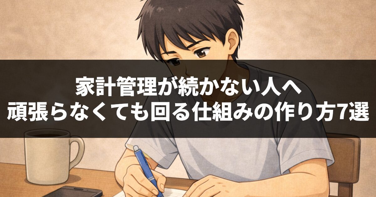 家計管理が続かない人へ|頑張らなくても回る仕組みの作り方7選