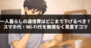 一人暮らしの通信費はどこまで下げるべき?スマホ代・Wi-Fi代を無理なく見直すコツ