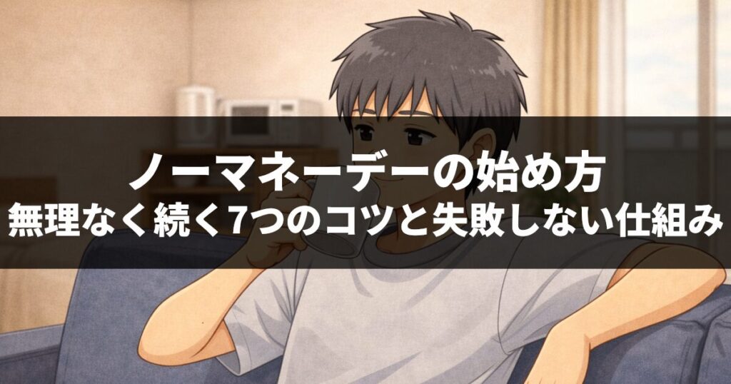 ノーマネーデーの始め方｜無理なく続く7つのコツと失敗しない仕組み