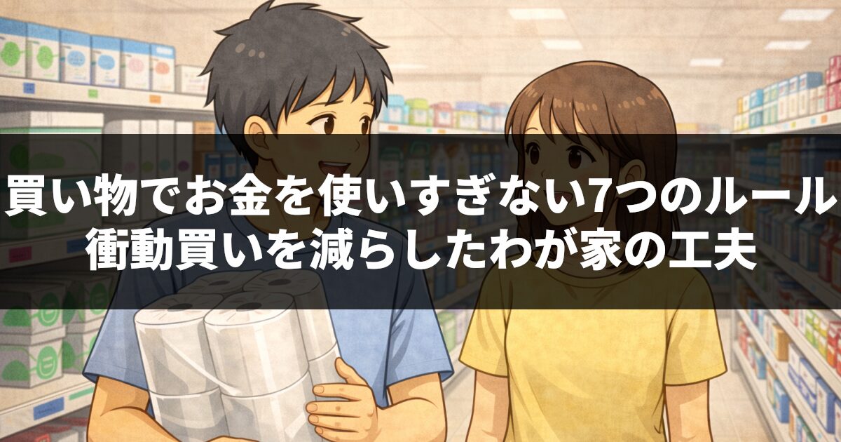 買い物でお金を使いすぎない7つのルール｜衝動買いを減らしたわが家の工夫